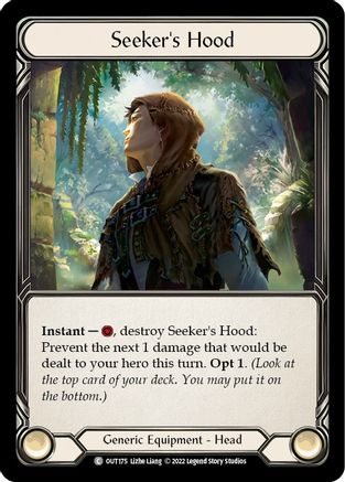 Image of Seeker's Hood [OUT175] (Outsiders)  Cold Foil
