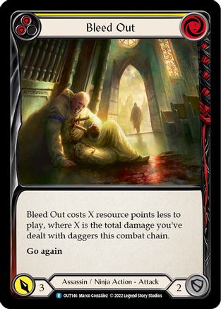 Image of Bleed Out (Yellow) [OUT146] (Outsiders)  Rainbow Foil