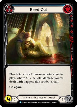 Image of Bleed Out (Blue) [OUT147] (Outsiders)  Rainbow Foil