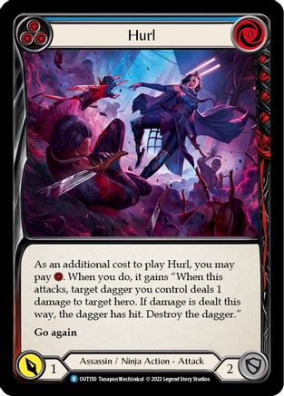 Image of Hurl (Blue) [OUT150] (Outsiders)  Rainbow Foil