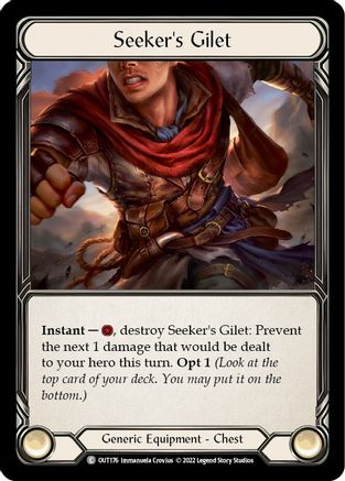 Image of Seeker's Gilet [OUT176] (Outsiders)  Rainbow Foil