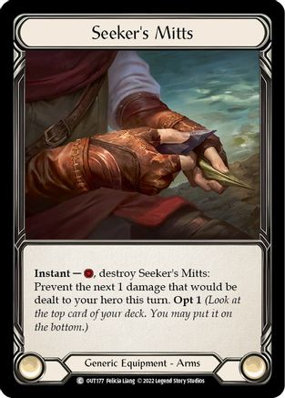 Image of Seeker's Mitts [OUT177] (Outsiders)  Rainbow Foil