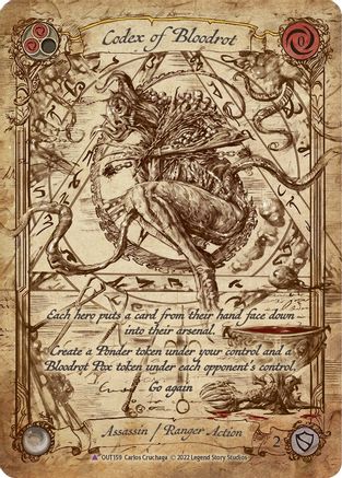 Image of Codex of Bloodrot (Marvel Cold Foil) [OUT159] (Outsiders)  Cold Foil