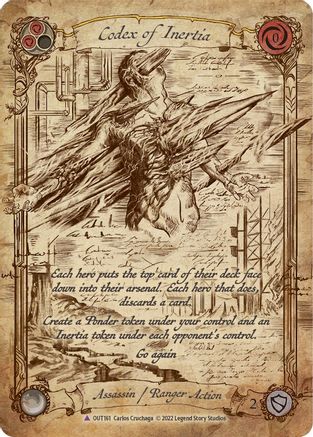 Image of Codex of Inertia (Marvel Cold Foil) [OUT161] (Outsiders)  Cold Foil