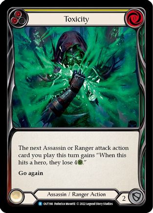 Image of Toxicity (Yellow) [OUT166] (Outsiders)  Rainbow Foil