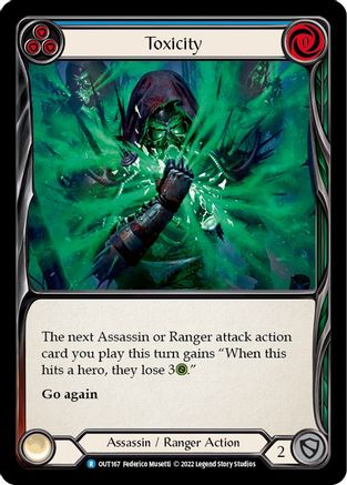 Image of Toxicity (Blue) [OUT167] (Outsiders)  Rainbow Foil