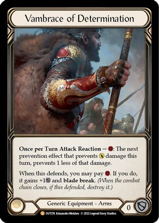 Image of Vambrace of Determination [OUT174] (Outsiders)  Rainbow Foil