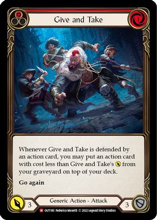 Image of Give and Take [OUT185] (Outsiders)  Rainbow Foil