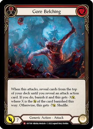 Image of Gore Belching [OUT186] (Outsiders)  Rainbow Foil