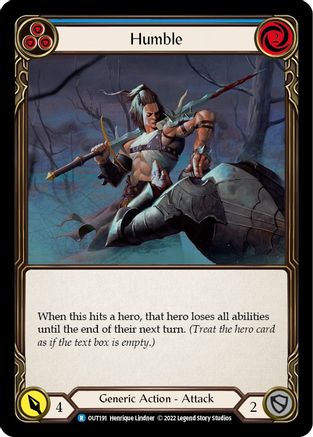 Image of Humble (Blue) [OUT191] (Outsiders)  Rainbow Foil
