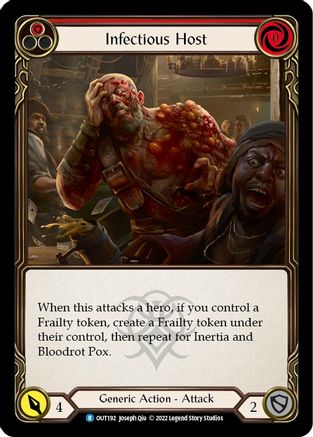 Image of Infectious Host (Red) [OUT192] (Outsiders)  Rainbow Foil