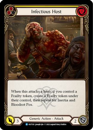 Image of Infectious Host (Yellow) [OUT193] (Outsiders)  Rainbow Foil