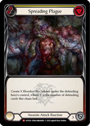 Image of Spreading Plague [OUT014] (Outsiders)  Rainbow Foil