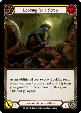 Image of Looking for a Scrap (Yellow) [OUT196] (Outsiders)