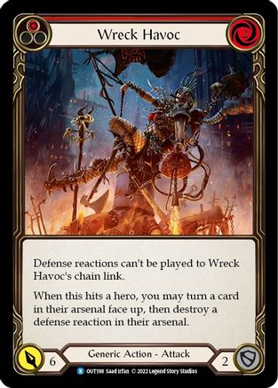 Image of Wreck Havoc (Red) [OUT198] (Outsiders)  Rainbow Foil