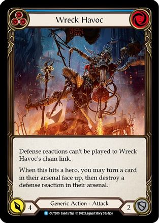 Image of Wreck Havoc (Blue) [OUT200] (Outsiders)  Rainbow Foil