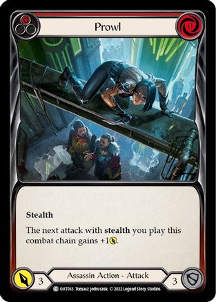 Image of Prowl (Red) [OUT033] (Outsiders)  Rainbow Foil