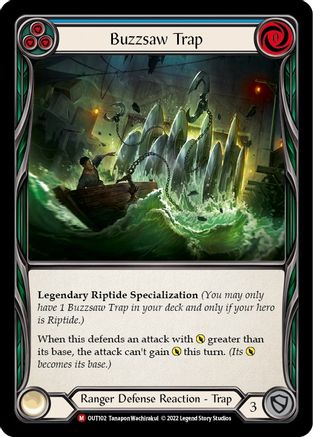 Image of Buzzsaw Trap [OUT102] (Outsiders)  Rainbow Foil