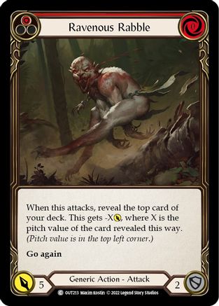 Image of Ravenous Rabble (Red) [OUT213] (Outsiders)