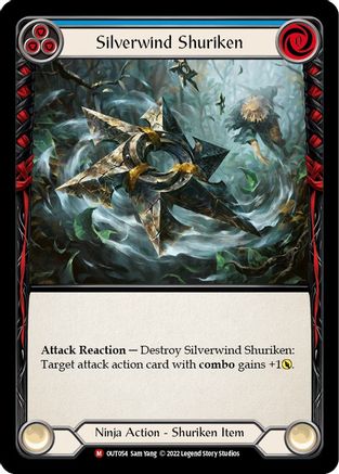 Image of Silverwind Shuriken [OUT054] (Outsiders)  Rainbow Foil