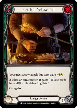 Image of Fletch a Yellow Tail (Yellow) [OUT110] (Outsiders)  Rainbow Foil