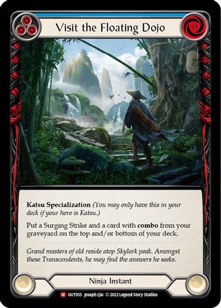Image of Visit the Floating Dojo [OUT055] (Outsiders)  Rainbow Foil