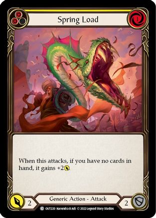 Image of Spring Load (Yellow) [OUT220] (Outsiders)  Rainbow Foil