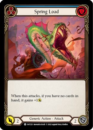 Image of Spring Load (Blue) [OUT221] (Outsiders)  Rainbow Foil