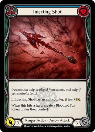 Image of Infecting Shot (Blue) [OUT120] (Outsiders)  Rainbow Foil