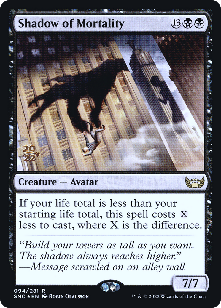 Image of Shadow of Mortality [Streets of New Capenna Prerelease Promos]