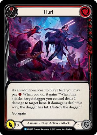 Image of Hurl (Red) [ARA007] (Outsiders Arakni Blitz Deck)