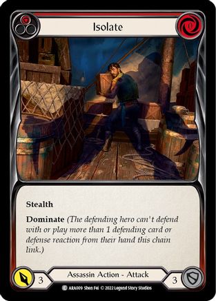 Image of Isolate (Red) [ARA009] (Outsiders Arakni Blitz Deck)