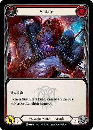 Image of Sedate (Red) [ARA012] (Outsiders Arakni Blitz Deck)