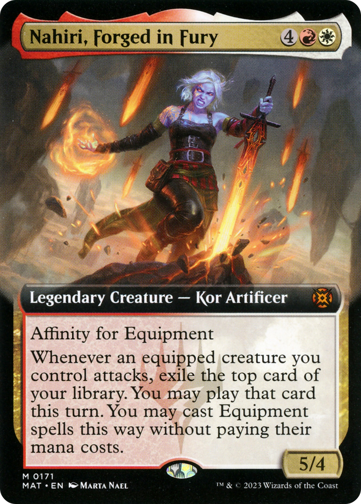 Image of Nahiri, Forged in Fury (Extended Art) [March of the Machine: The Aftermath]