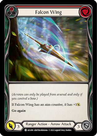 Image of Falcon Wing (Red) [AZL008] (Outsiders Azalea Blitz Deck)