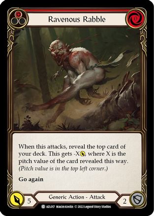 Image of Ravenous Rabble (Red) [AZL017] (Outsiders Azalea Blitz Deck)
