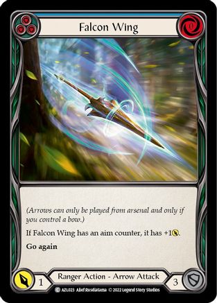 Image of Falcon Wing (Blue) [AZL023] (Outsiders Azalea Blitz Deck)