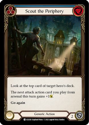 Image of Scout the Periphery (Blue) [AZL026] (Outsiders Azalea Blitz Deck)