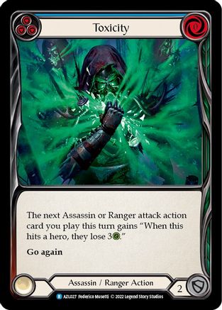 Image of Toxicity (Blue) [AZL027] (Outsiders Azalea Blitz Deck)
