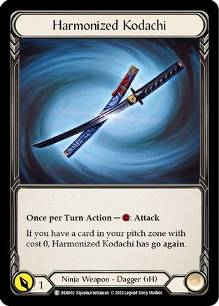 Image of Harmonized Kodachi [BEN002] (Outsiders Benji Blitz Deck)