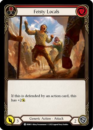 Image of Feisty Locals (Red) [BEN011] (Outsiders Benji Blitz Deck)