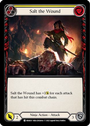 Image of Salt the Wound (Yellow) [BEN020] (Outsiders Benji Blitz Deck)