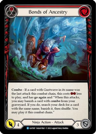 Image of Bonds of Ancestry (Red) [KAT007] (Outsiders Katsu Blitz Deck)