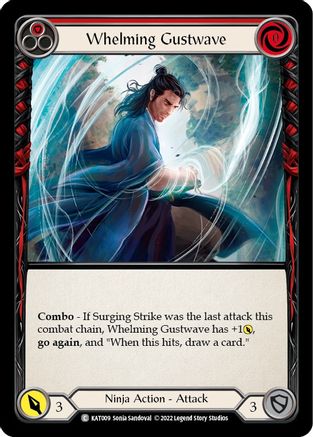 Image of Whelming Gustwave (Red) [KAT009] (Outsiders Katsu Blitz Deck)