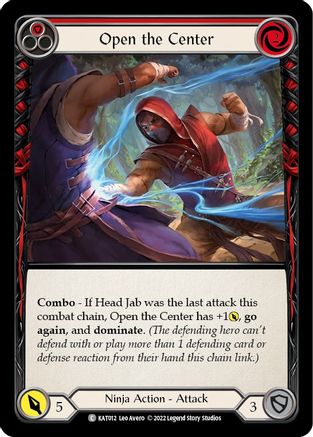 Image of Open the Center (Red) [KAT012] (Outsiders Katsu Blitz Deck)