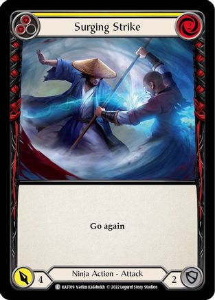 Image of Surging Strike (Yellow) [KAT019] (Outsiders Katsu Blitz Deck)