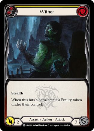 Image of Wither (Yellow) [UZU020] (Outsiders Uzuri Blitz Deck)