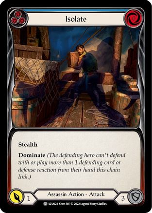 Image of Isolate (Blue) [UZU022] (Outsiders Uzuri Blitz Deck)