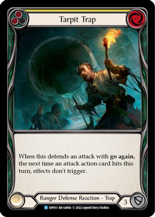 Image of Tarpit Trap (Yellow) [RIP013] (Outsiders Riptide Blitz Deck)
