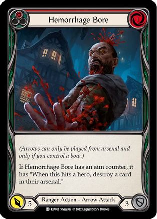 Image of Hemorrhage Bore (Red) [RIP015] (Outsiders Riptide Blitz Deck)